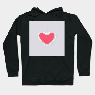 Single Hanging Heart Hoodie